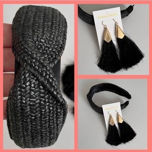 WOVEN HEADBAND & EARRINGS bundle | NWT
